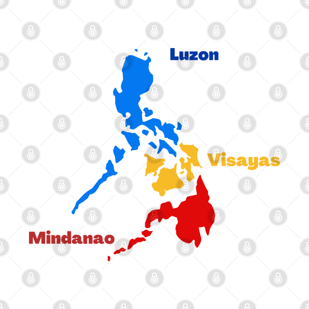 Philippine Map Luzon Visayas Mindanao Philippine Map T Shirt Teepublic 1344