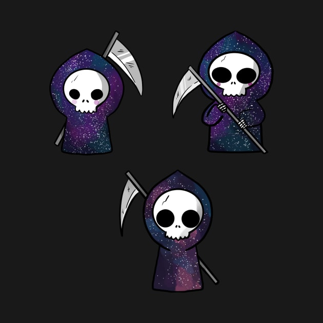 Three Galaxy grim reaper by Mayarart