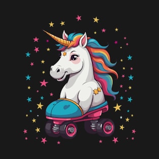 Roller Skates Unicorn T-Shirt