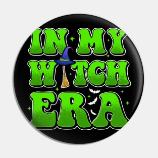 Lazy Halloween Witch Era Costume Men Women Funny Witch Pin