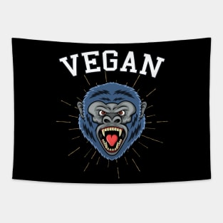 Vegan Gorilla Tapestry