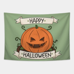 Halloween Pumpkin Tapestry