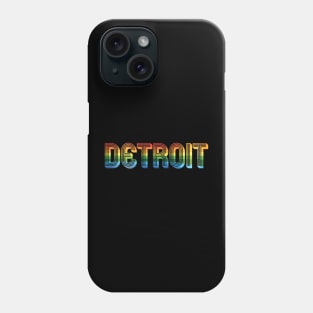 Detroit Rainbow Phone Case