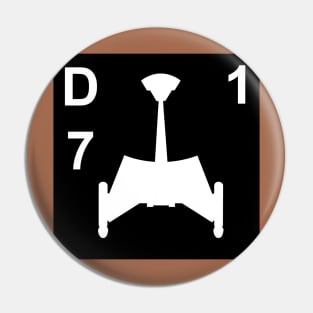 D7 Battle Cruiser Pin