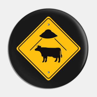 UFO - Cow Abduction Pin