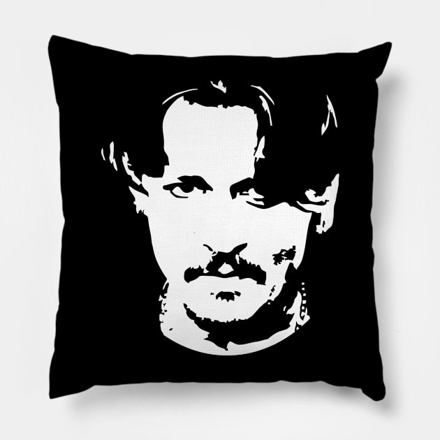 Johnny Depp Pillow by Aldyz