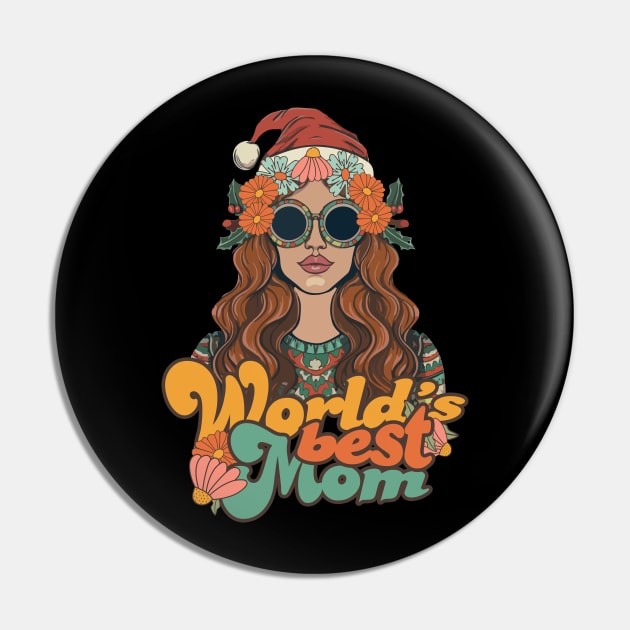 World's best mom with hippie christmas hat Pin by Kuku Craft