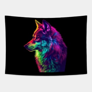 Wolf Winter Survival Tapestry