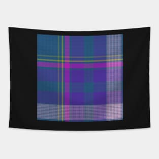 Big Blue Plaid Tapestry