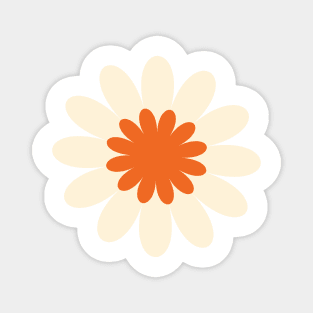 Daisies — Orange and Green Magnet