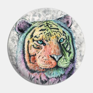 rainbow tiger Pin