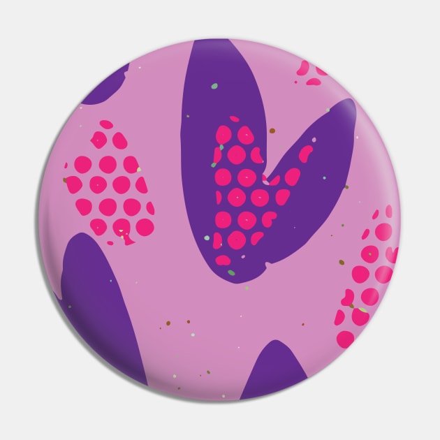 Abstract Hearts Graphic Design in Purple Monotones GC-116-8 Pin by GraphicCharms