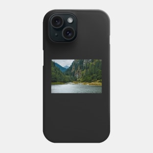 Beautiful view of a mountain lake Phone Case