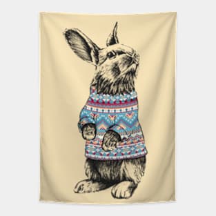 Winter Rabbit Tapestry