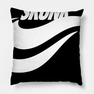 skunk swoosh Pillow