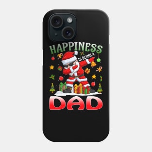 Happiness Is Being A Dad Santa Christmas Phone Case