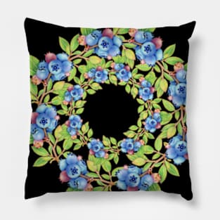 Swirling Maine Blueberries Pillow