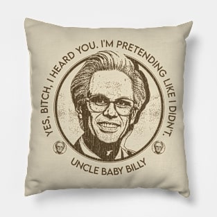 BABY BILLY SMILE BLACK VINTAGE Pillow