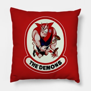 AFL - Melbourne Demons - RETRO STYLE LOGO Pillow