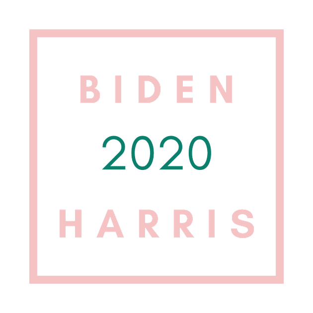 Biden Harris 2020 AKA BH2020 Pink + Green T-Shirt by ShopFreeThePeople