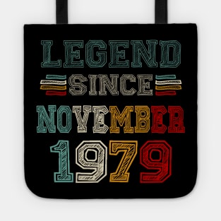 44 Years Old Legend Since November 1979 44th Birthday Tote