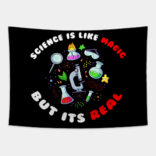 Science Is Magic But Real Tapestry