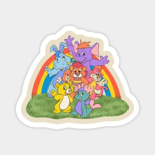 Vintage 80s Wuzzles Rainbows Garden Magnet