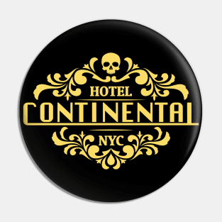 Continental Hotel Fan Logo Pin