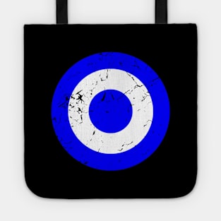 Vintage Blue and White Roundel Tote