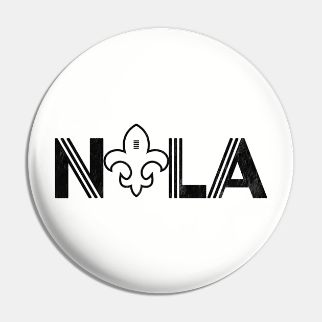 NOLA | New Orleans Football Vintage Louisiana Saint retro Pin by Attia17