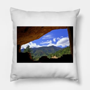 Manitou Cliff Dwellings Study 3 Pillow