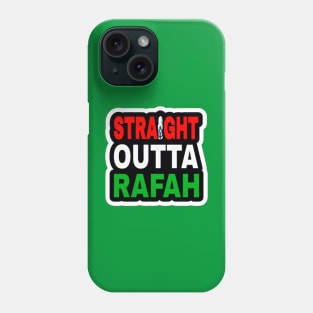 Straight Outta Rafah - Sticker - Back Phone Case