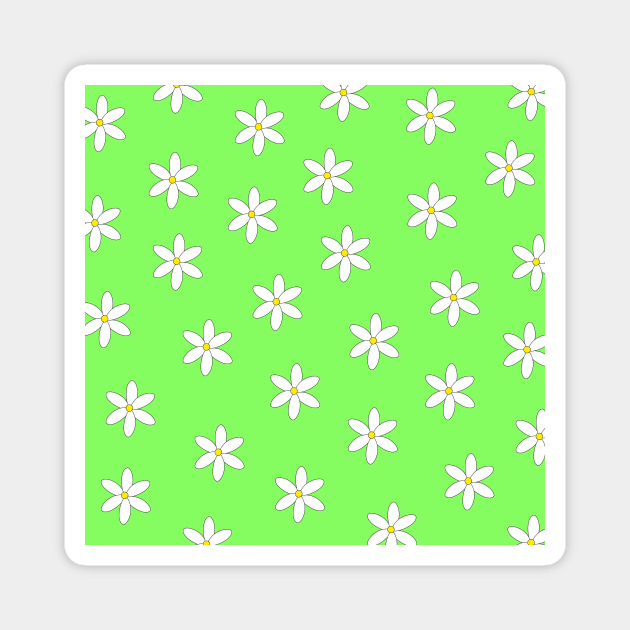 Daisies pattern Magnet by monika27