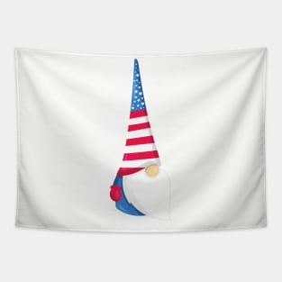 Fourth Of July, Cute Gnome, Independence Day Tapestry