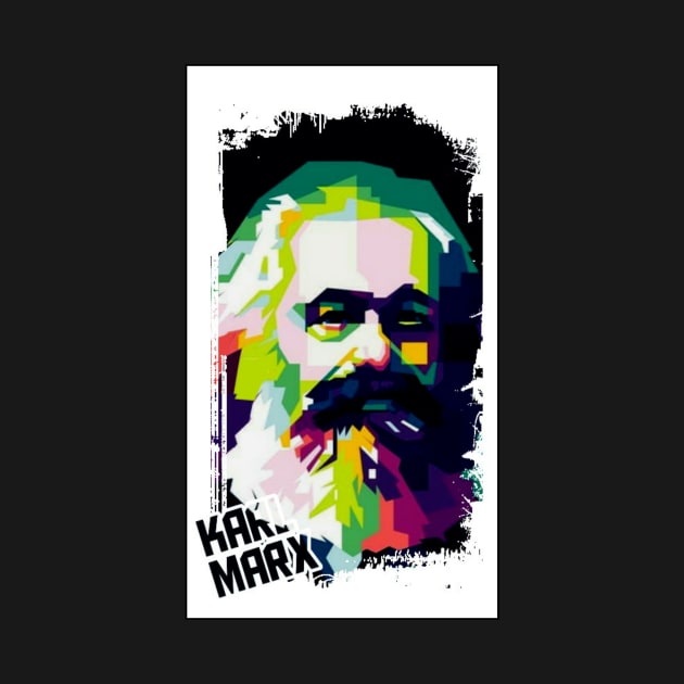 Karl Marx Popart by WPAP46