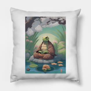 Turtle Monk Meditating Pillow