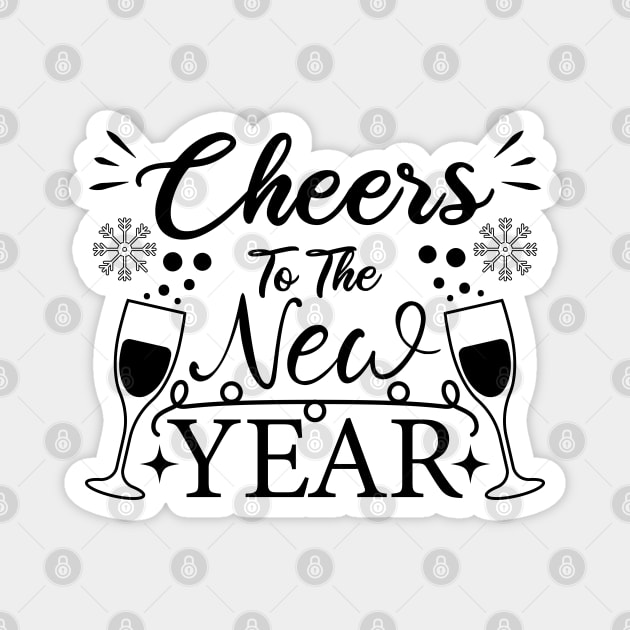 Cheers To The New Year Magnet by VecTikSam