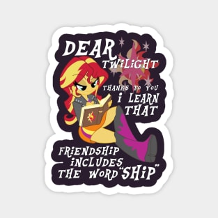 Friend "ship" is magic! Magnet