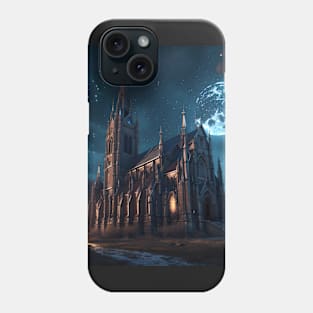 Full Moon Gothic Church Phone Case