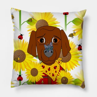 Dog Nature Lover Pattern Pillow