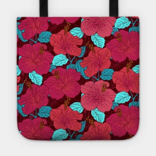 Pink Summer Hibiscus Tote