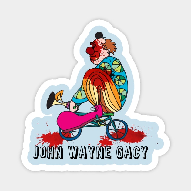 JOHN WAYNE GACY Magnet by theanomalius_merch