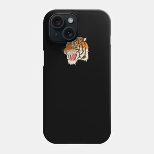 Small Paper Tiger Japanese Drawing Cool Black Phone Case