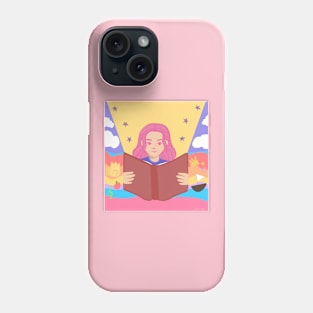 niña lectora Phone Case