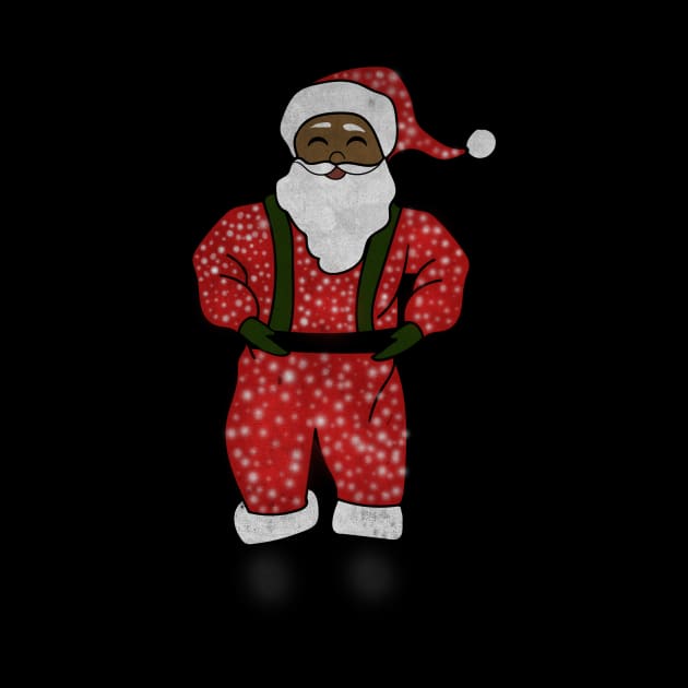 Black Santa Claus Funny Afro American Christmas by dukito