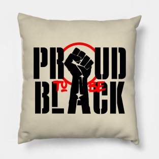 Black pride Pillow