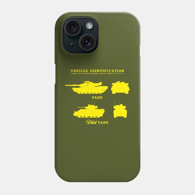 Diet Tank - yellow Phone Case by CCDesign