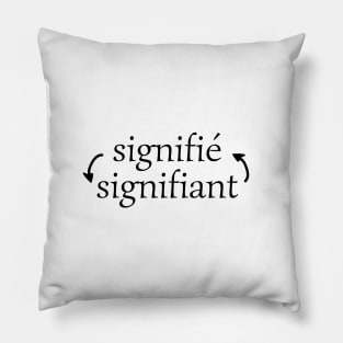 Linguist Saussure Signifier Signified Pillow