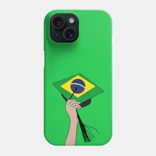 Holding the Square Academic Cap Brazil Phone Case