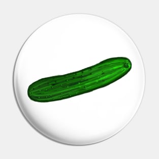 Cucumber Original Art Pin